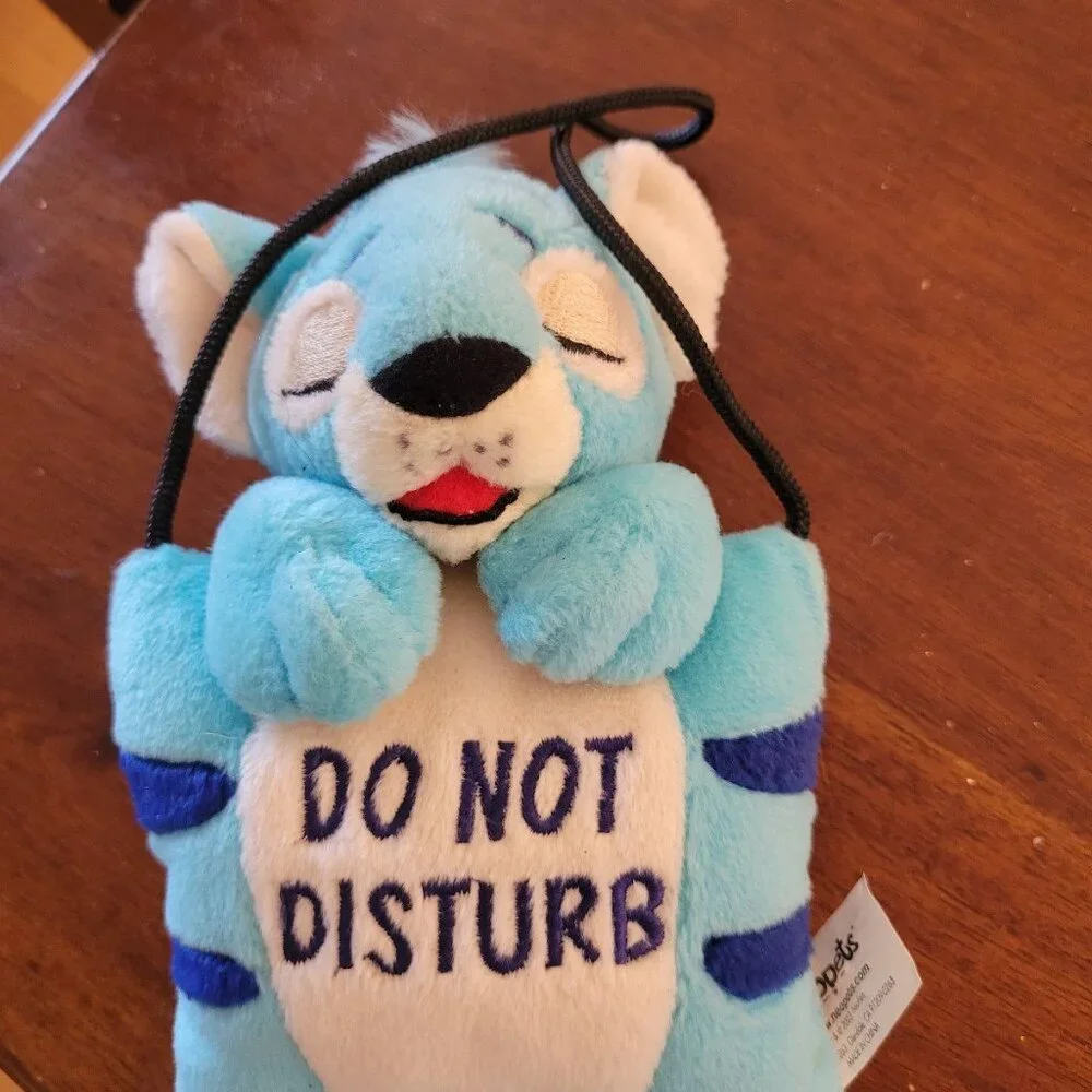 Rare Neopets Blue Kougra Plushie Door Hanger 2003. Plush is still Fluffy and puf - Picture 5 of 9